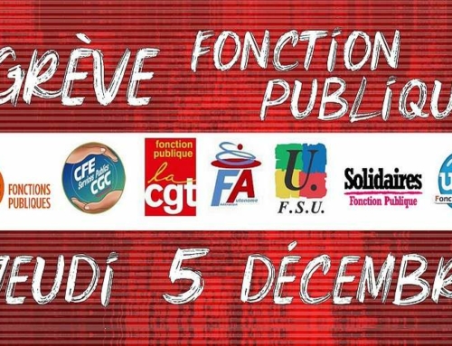 Fonction Publique : mobilisation sur tout le territoire le Jeudi 5 décembre