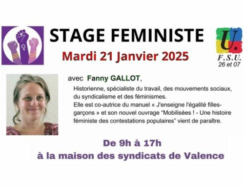 Stage féministe – Mardi 21 janvier 2025