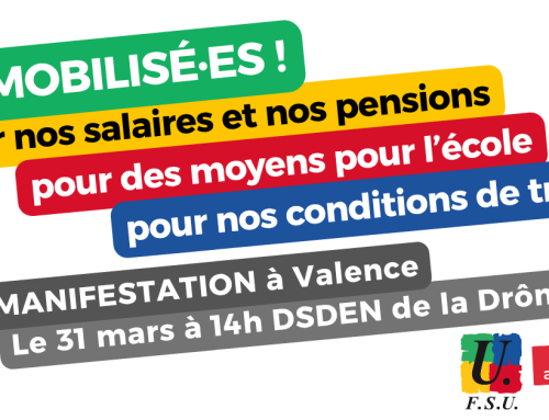 Éducation Nationale : Grève nationale mardi 31 mars !