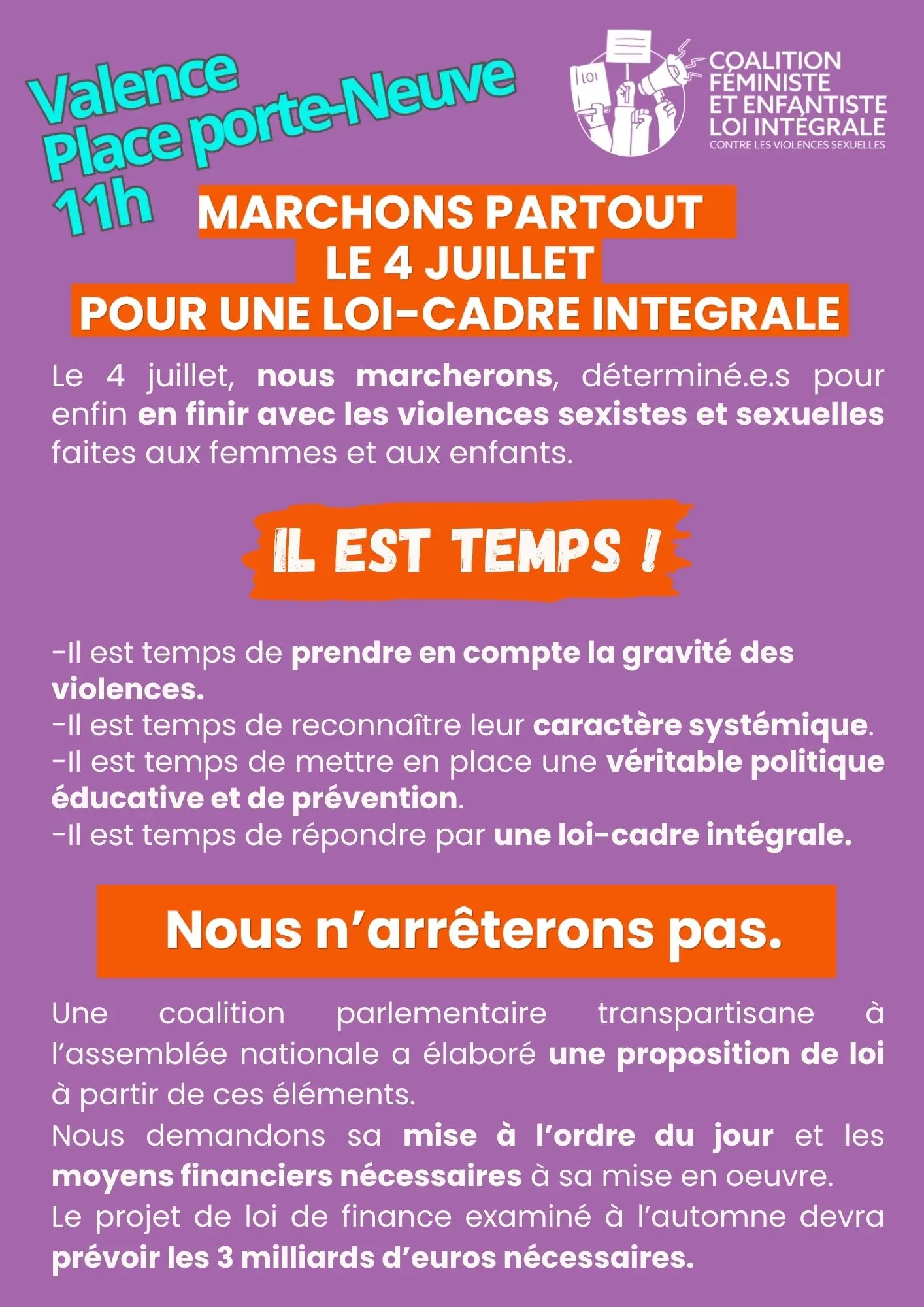 Le 4 juillet, nous marcherons, déterminé.e.s (1)